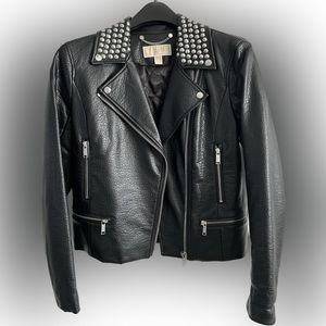 Michael Kors studded Moto jacket, size: S